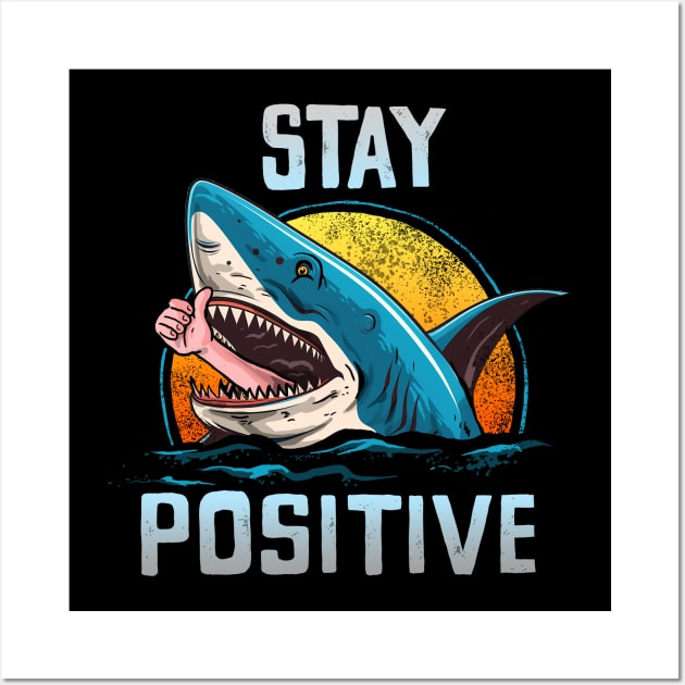 STAY POSITIVE Wall Art by AMOS_STUDIO
